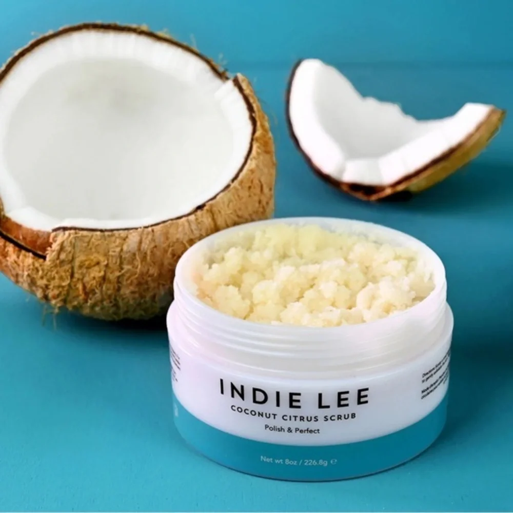 🍊🥥 Indie Lee Coconut Citrus Scrub 8 oz | Brightening Body Polish | BNIB